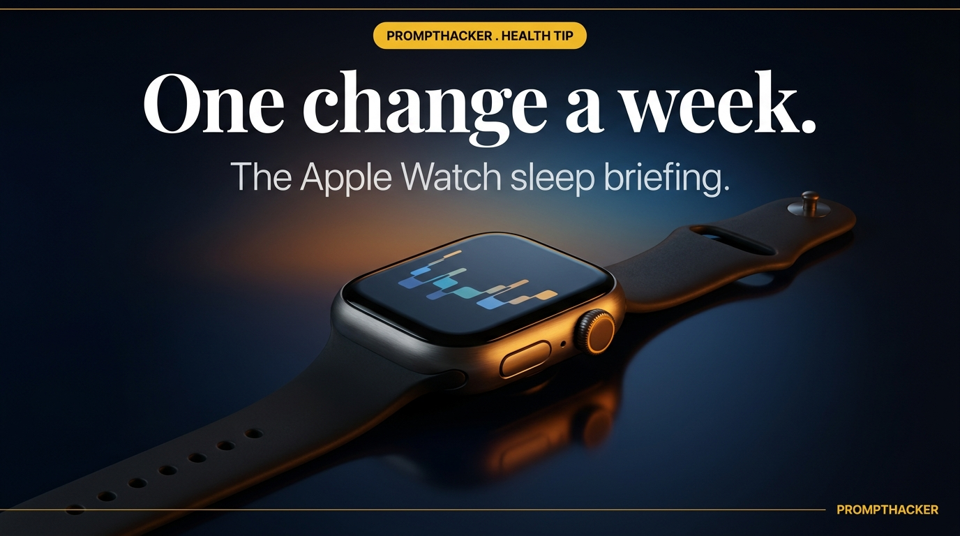 The Apple Watch sleep briefing that turns last week into one change