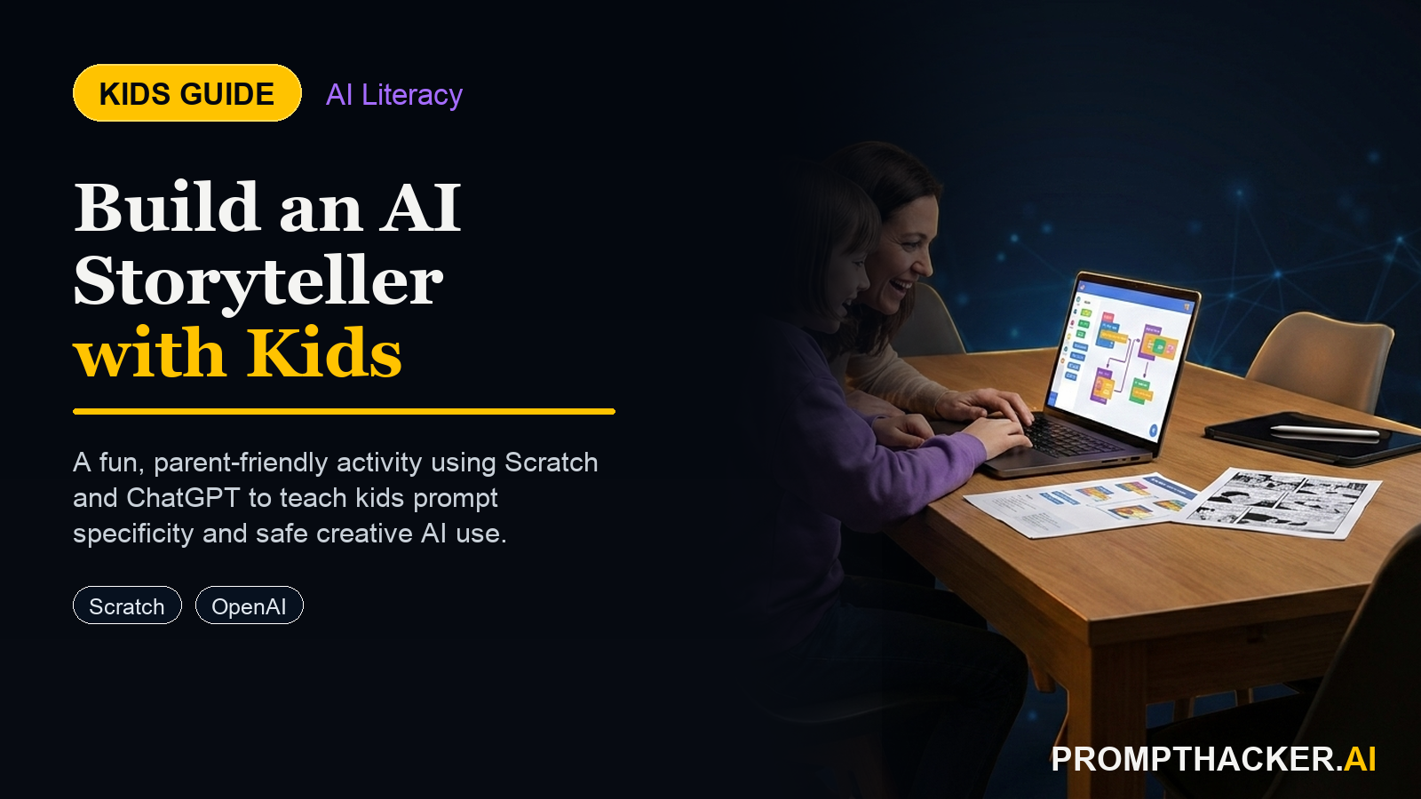 kids build ai storyteller bot scratch chatgpt
