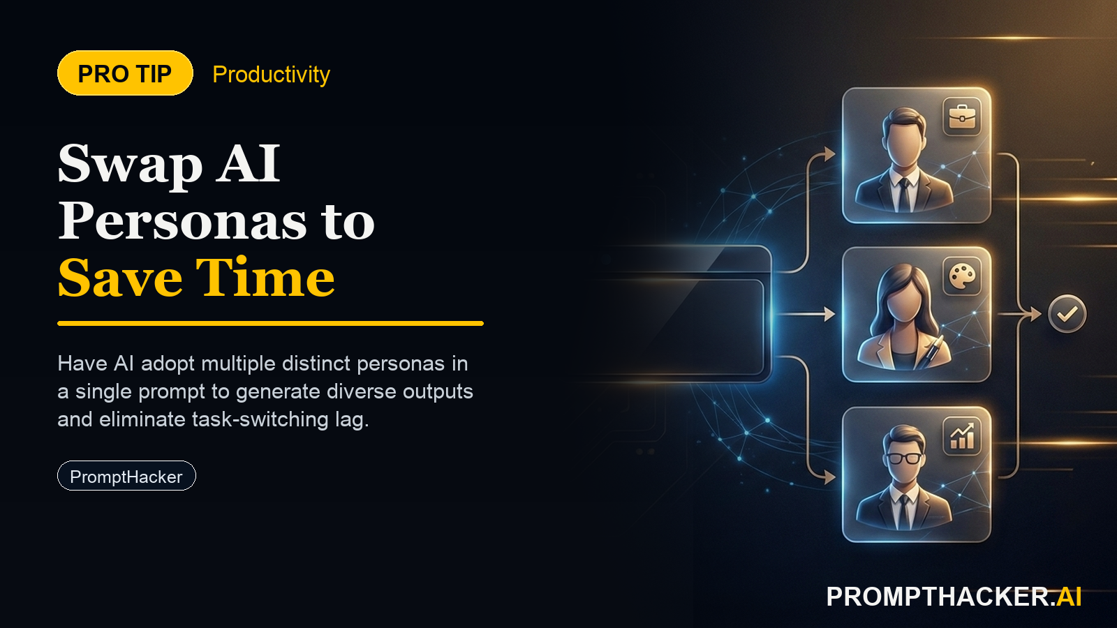 persona swap technique targeted ai output efficiency