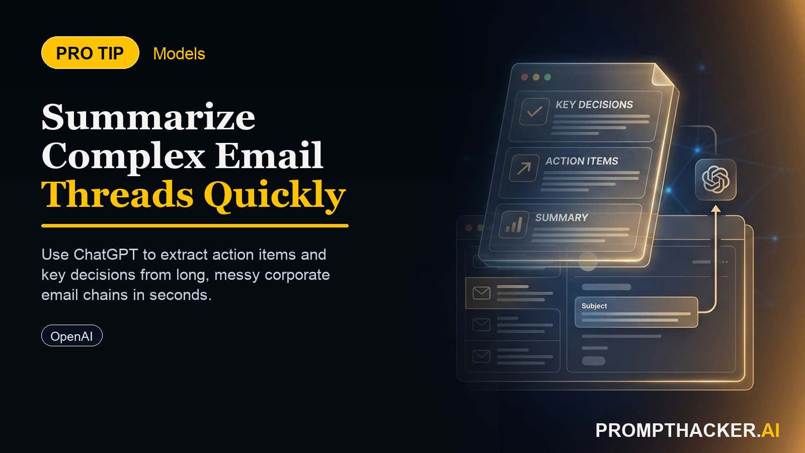 chatgpt business summarize complex email threads