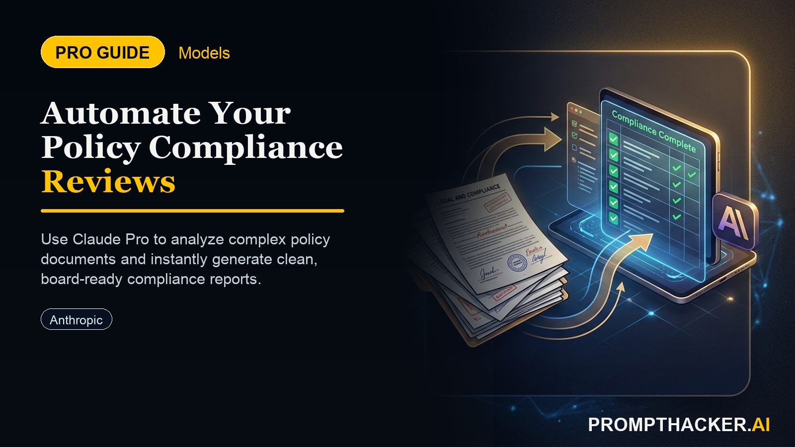 claude pro automated policy compliance review