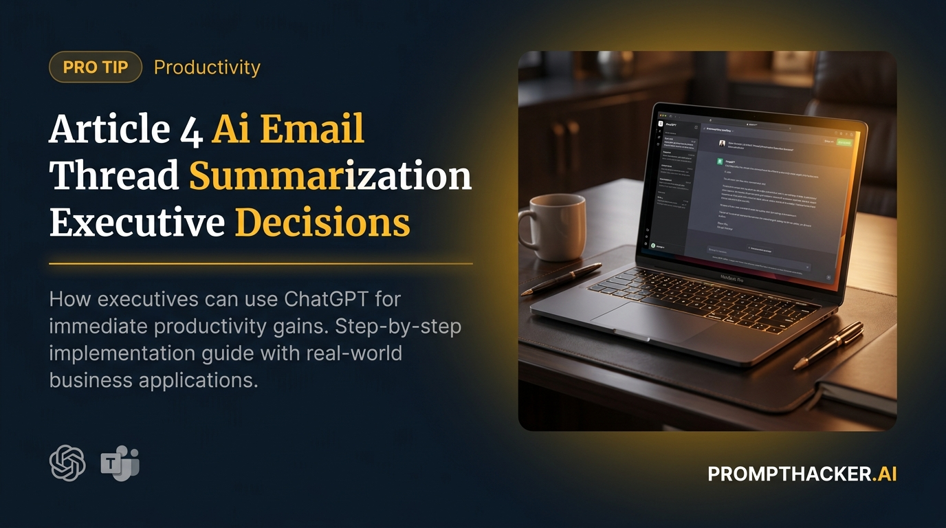 ai email thread summarization executive decisions