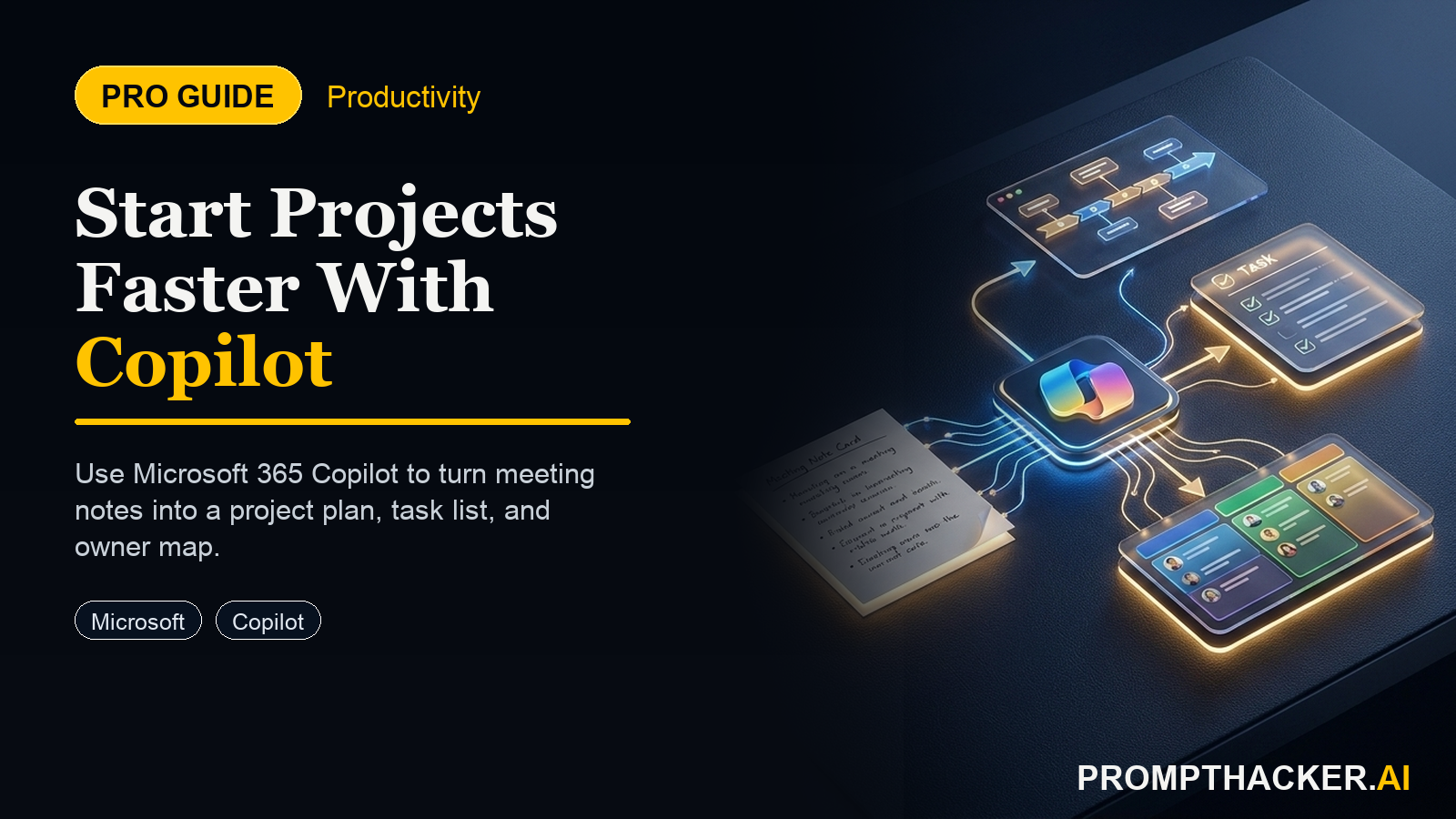 microsoft 365 copilot streamlines project initiation
