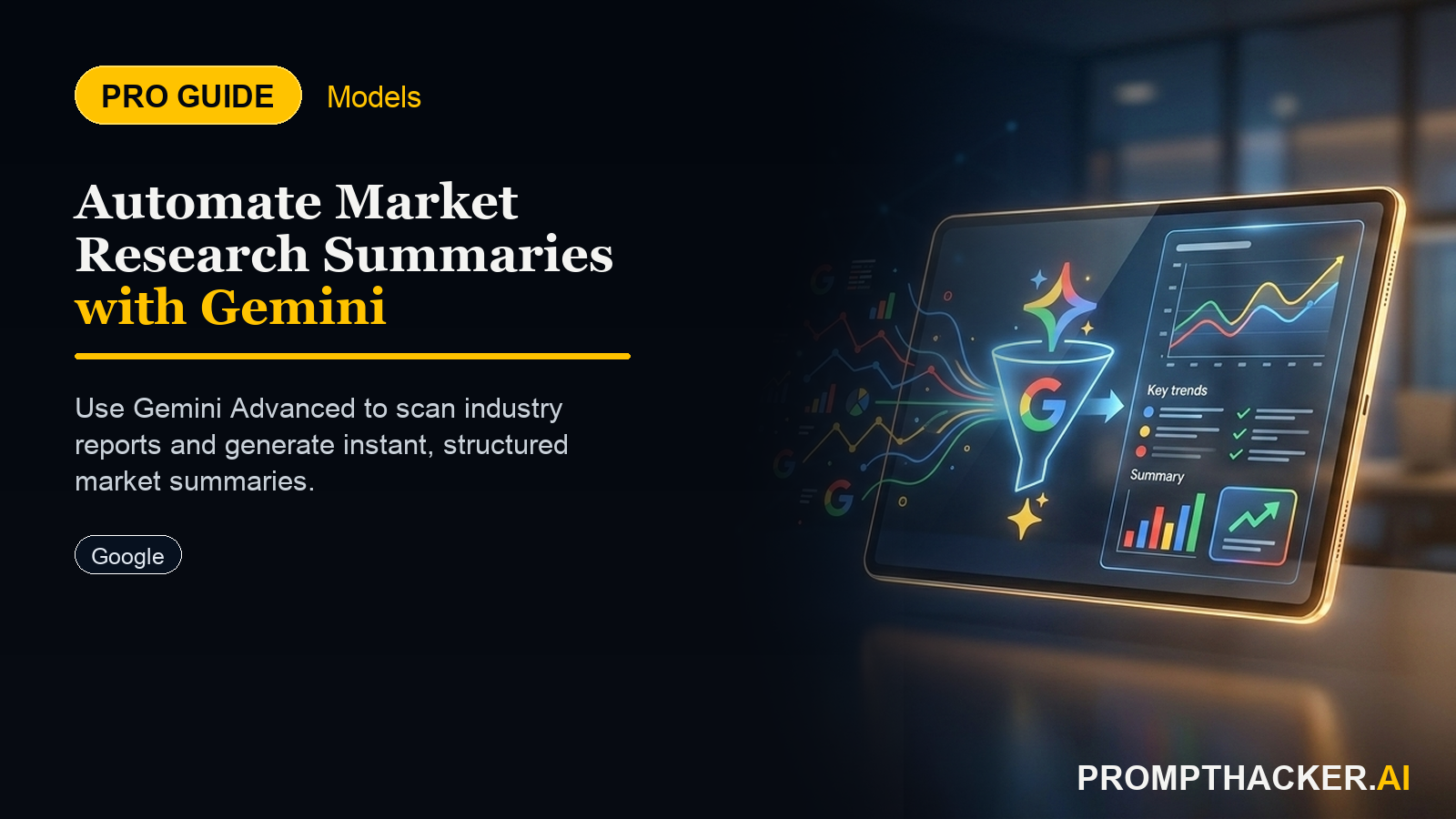 google gemini automated market research summaries