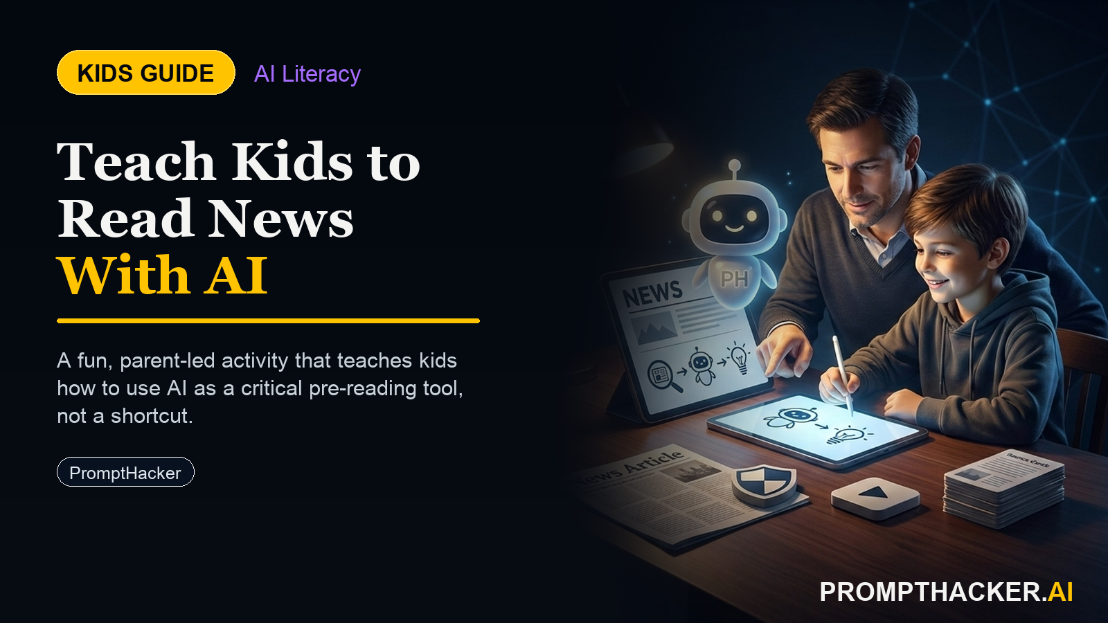 ai news reader explain headline kids
