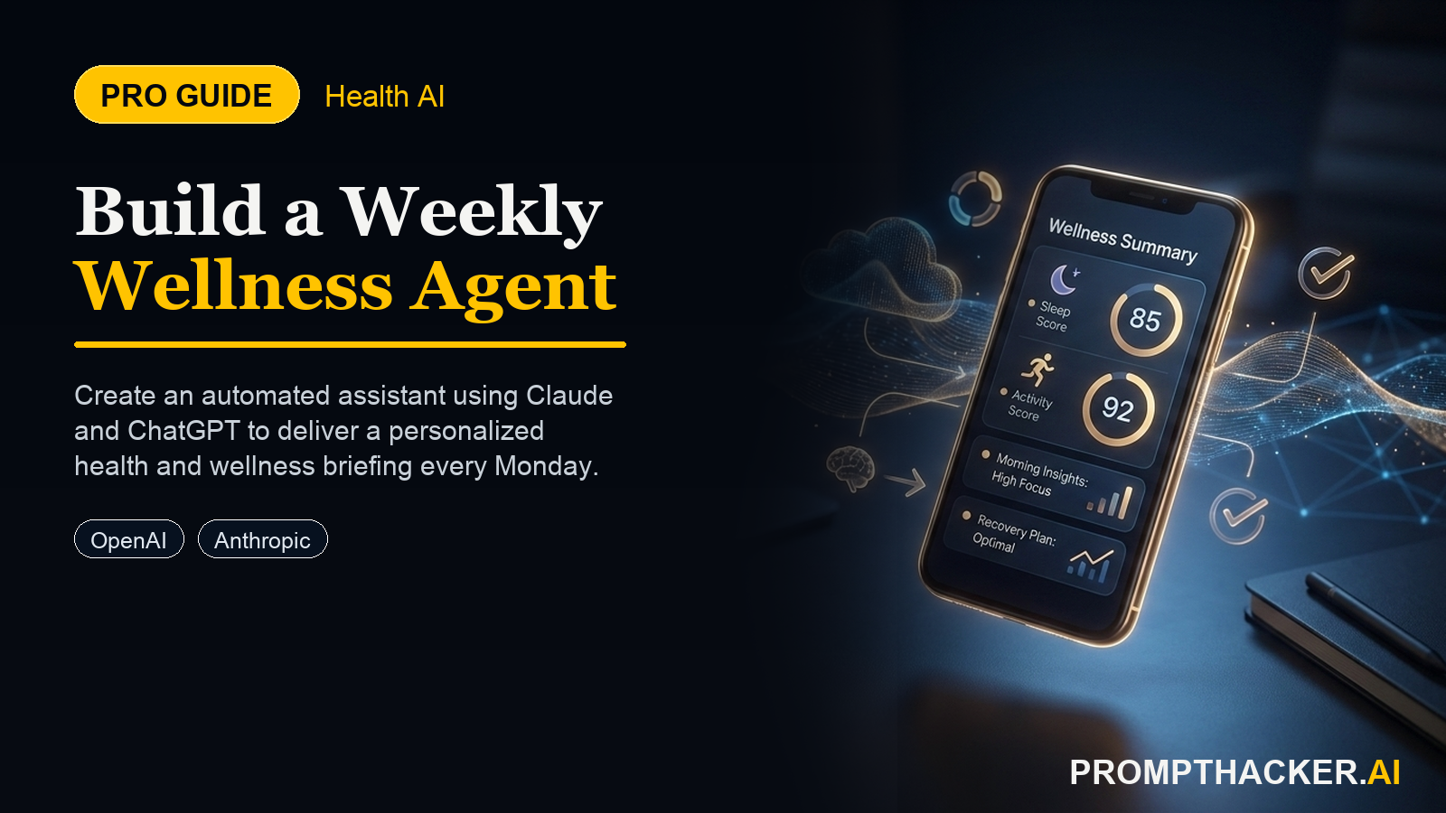 claude chatgpt weekly wellness agent monday brief