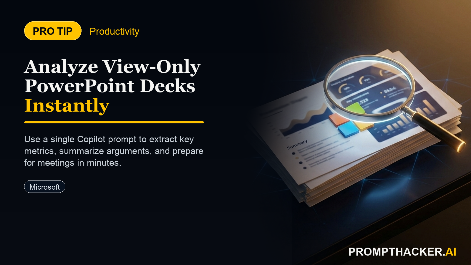 copilot view only powerpoint deck prep