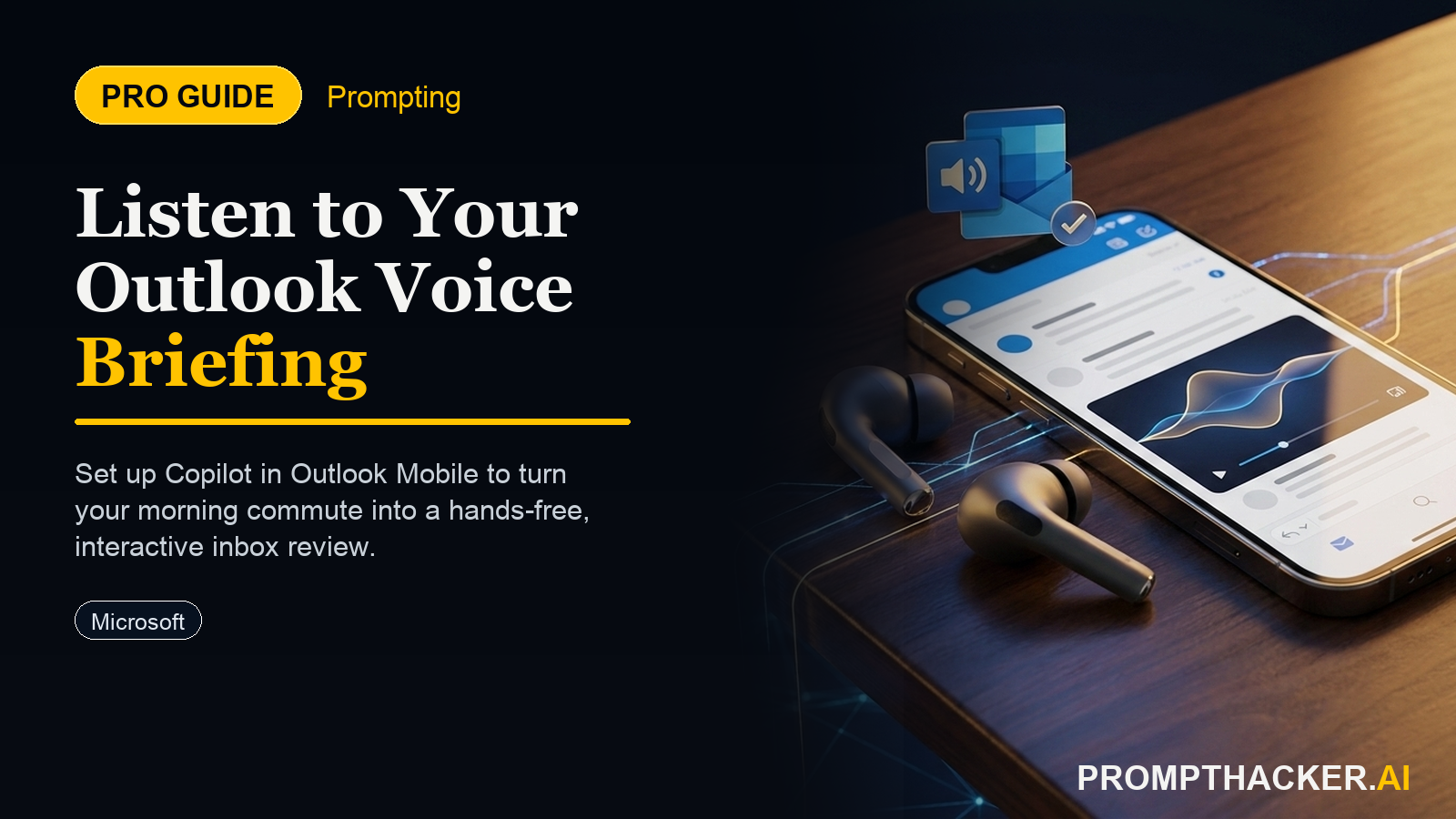 copilot voice inbox outlook morning briefing