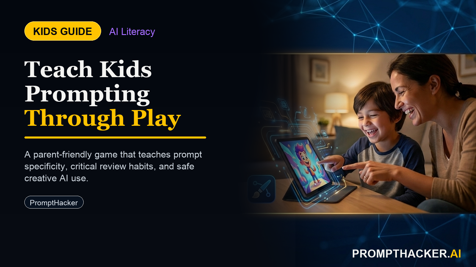 prompt improvement game kids ai literacy