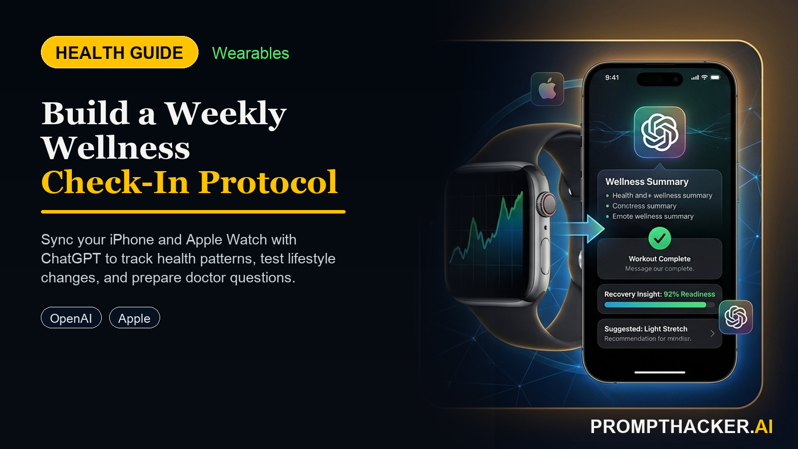 iphone apple watch wellness checkin chatgpt protocol
