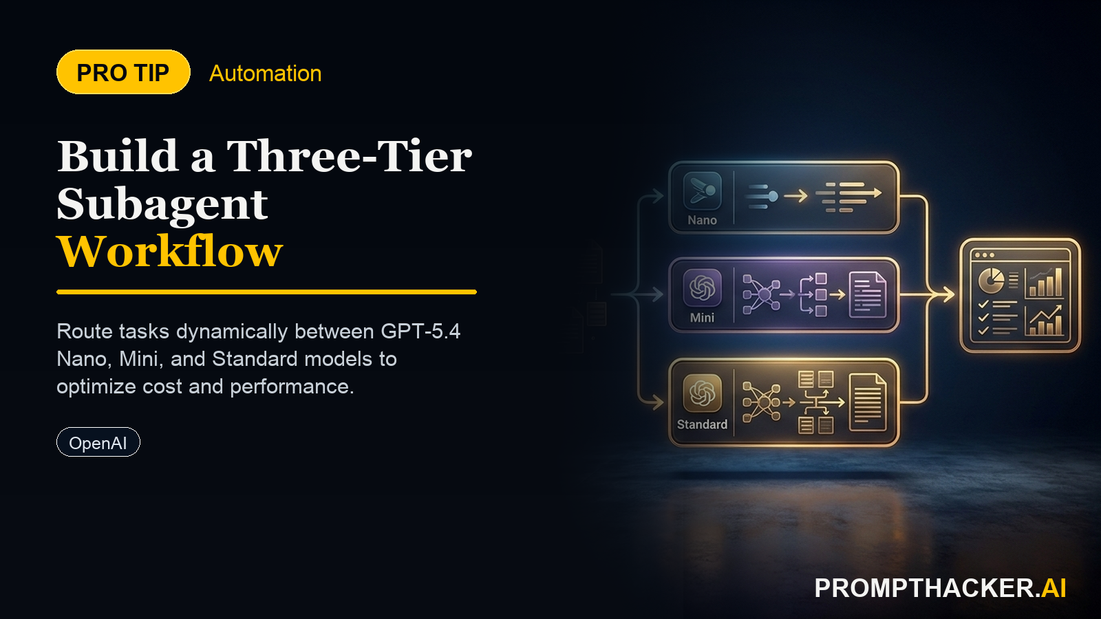multi model subagent workflow gpt 5 4 nano mini routing