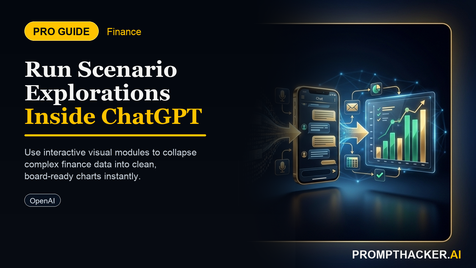 chatgpt interactive visual modules finance scenario planning