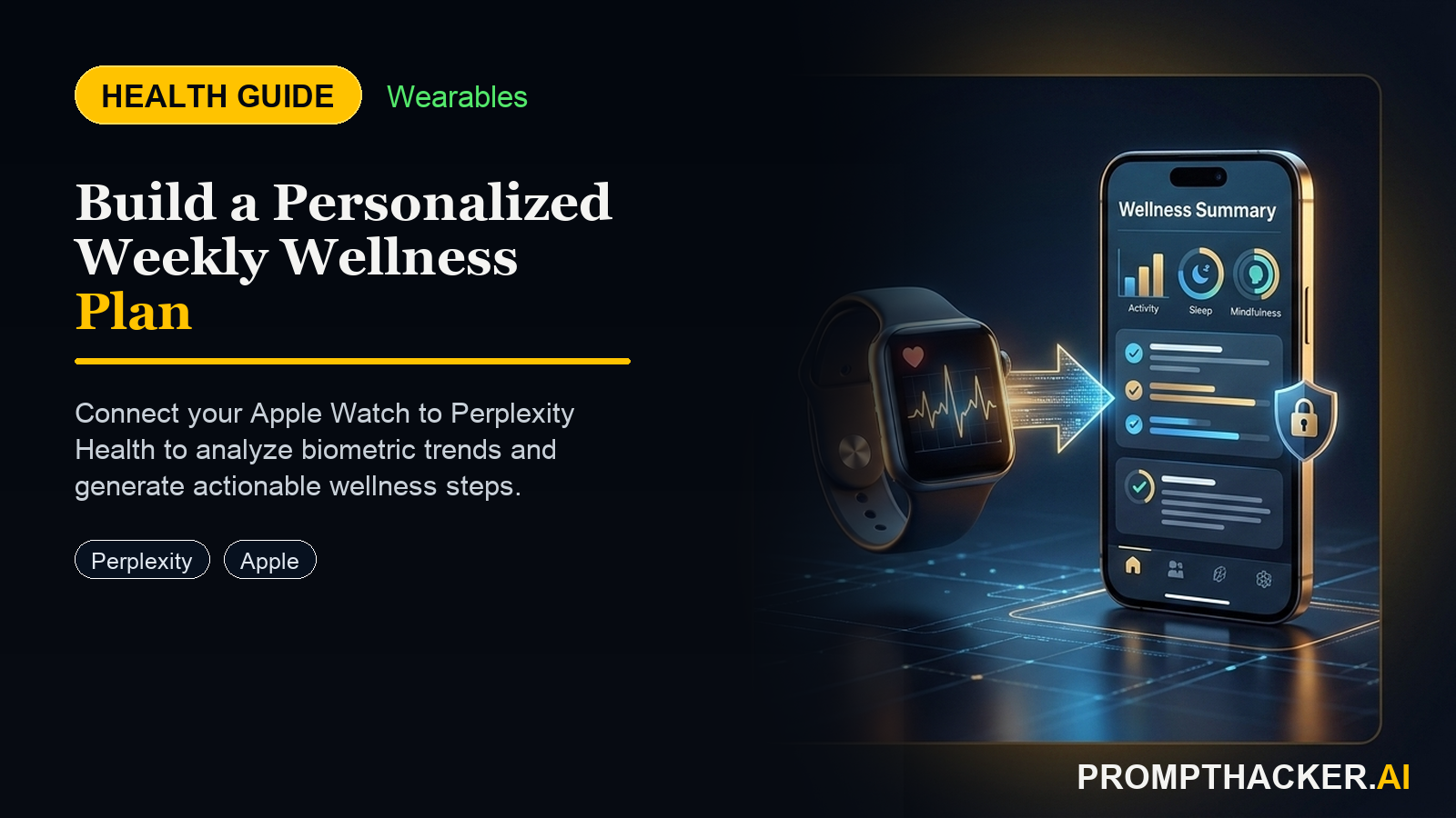 perplexity health apple watch weekly wellness plan