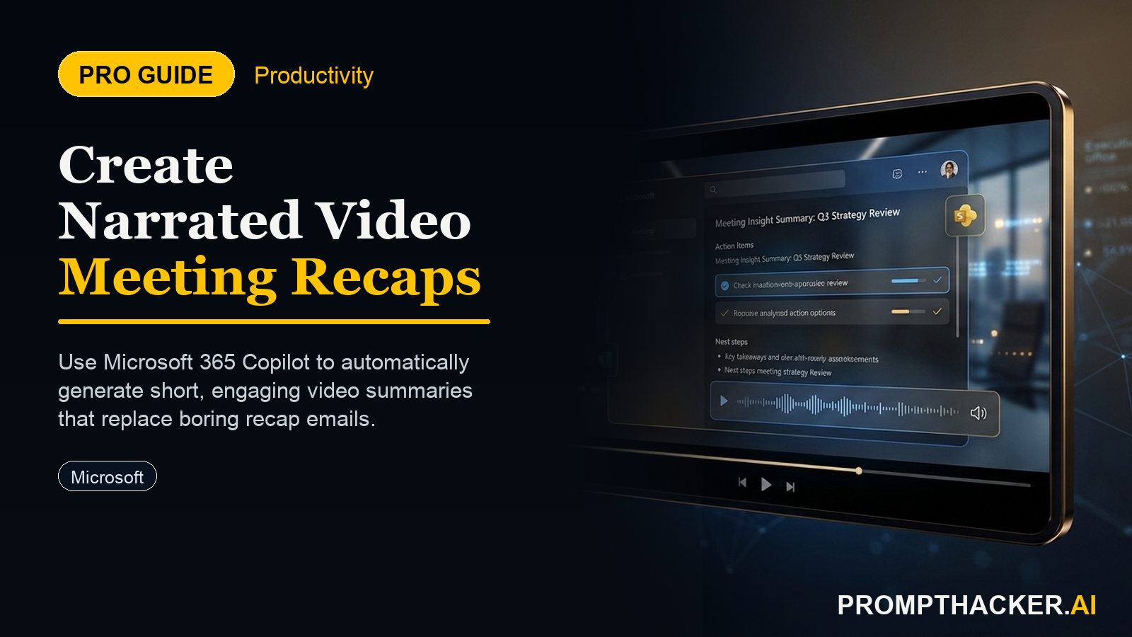 productivity gem copilot video recap