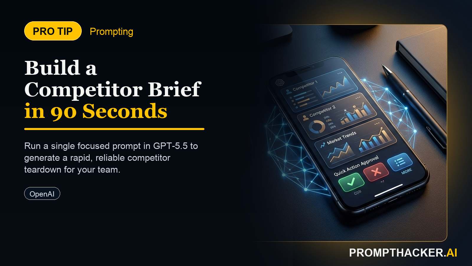 pro tip 90 second competitor brief gpt 55