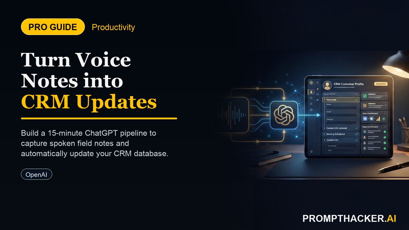 chatgpt voice notes crm pipeline