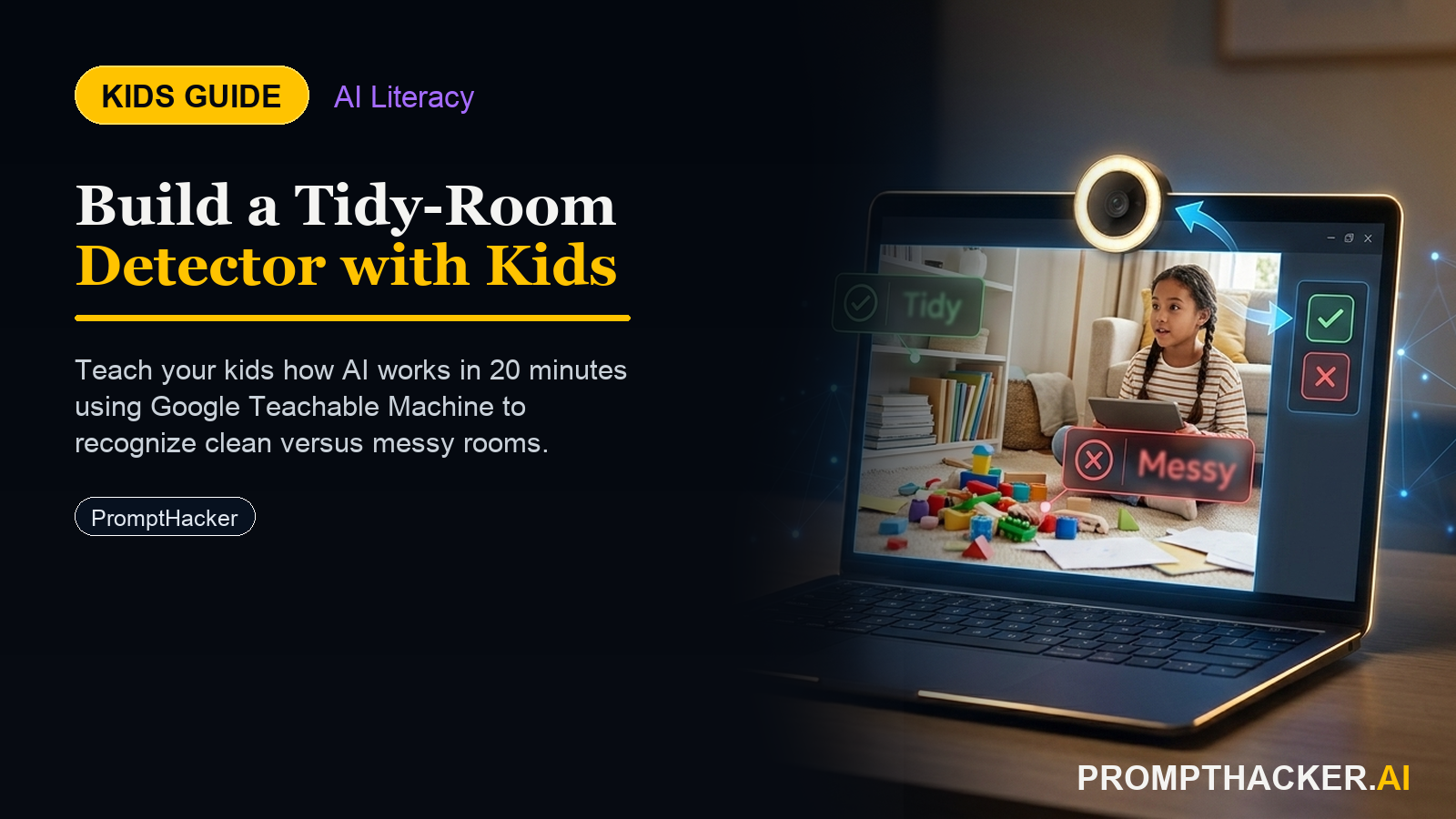 teachable machine tidy messy detector kids