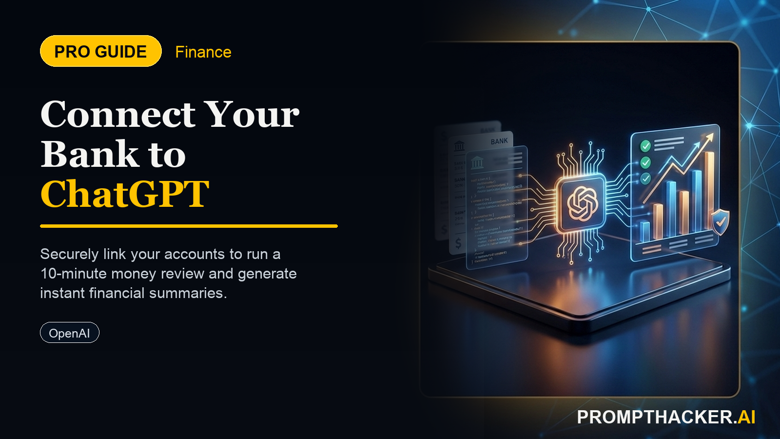 chatgpt personal finance connect bank accounts
