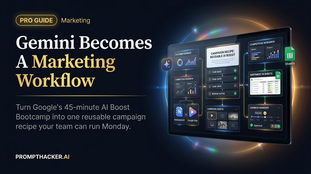 google ai boost bootcamp 201 marketing workflow