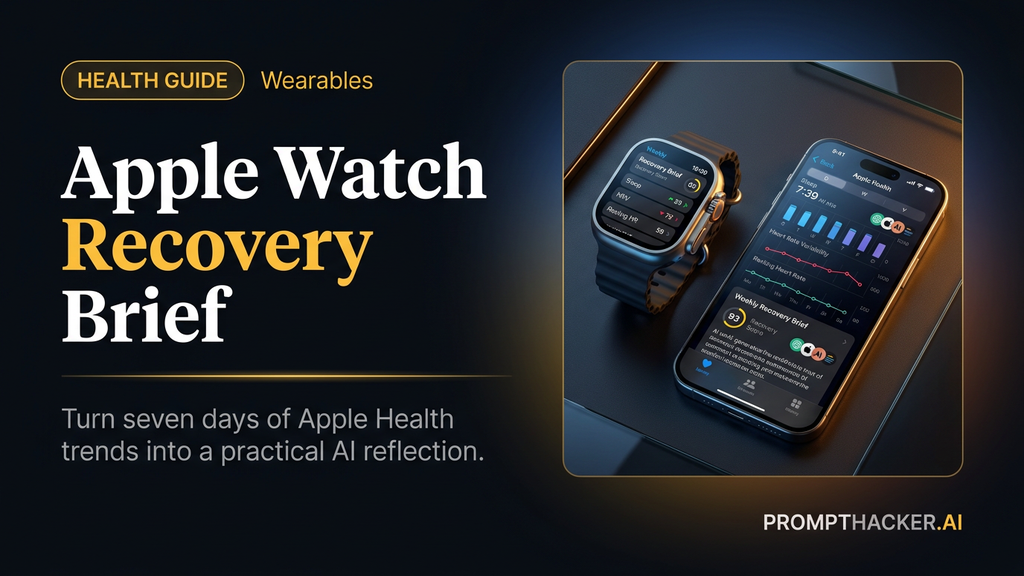 apple watch ai weekly recovery brief