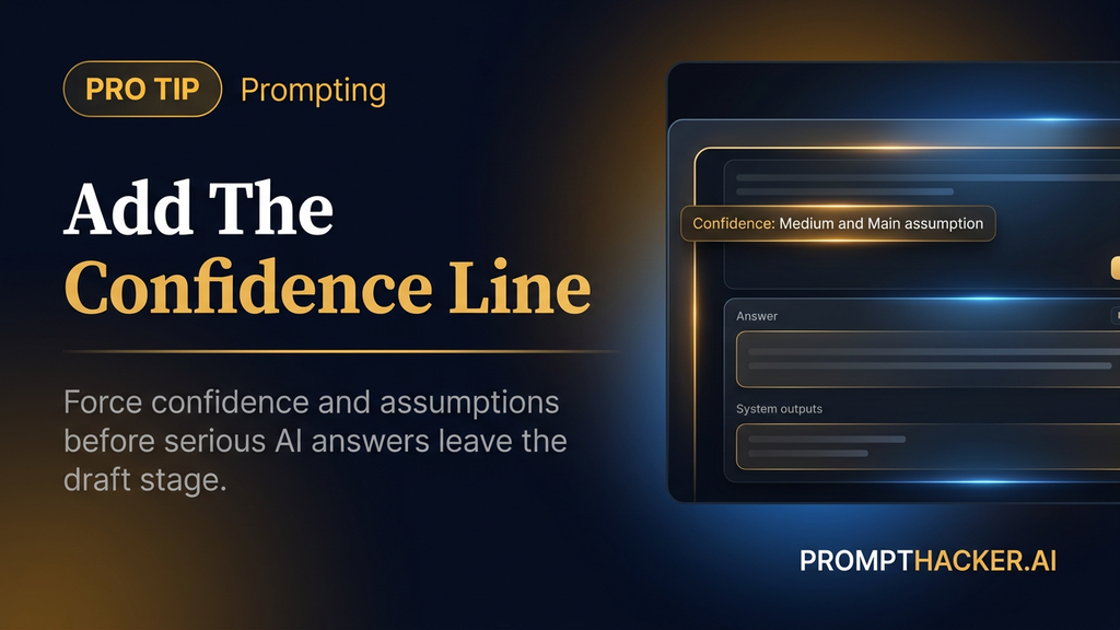 confidence assumption prompt line