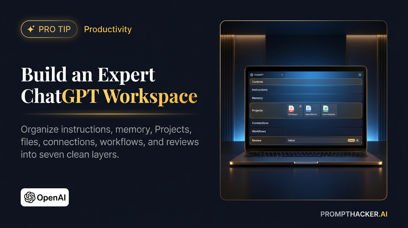 How to set up your ChatGPT workspace like an expert