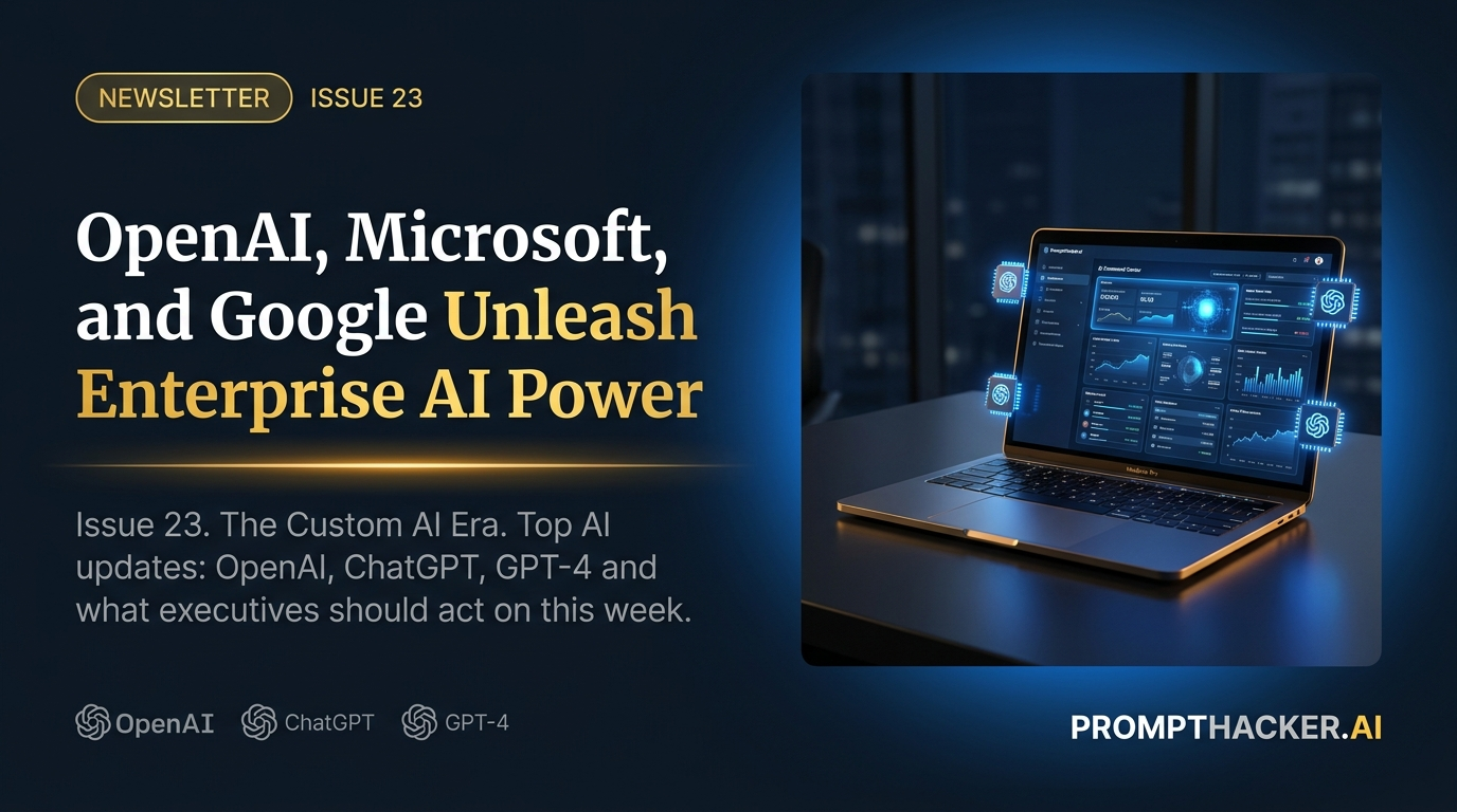 openai microsoft ai enterprise custom agents productivity issue 23 3