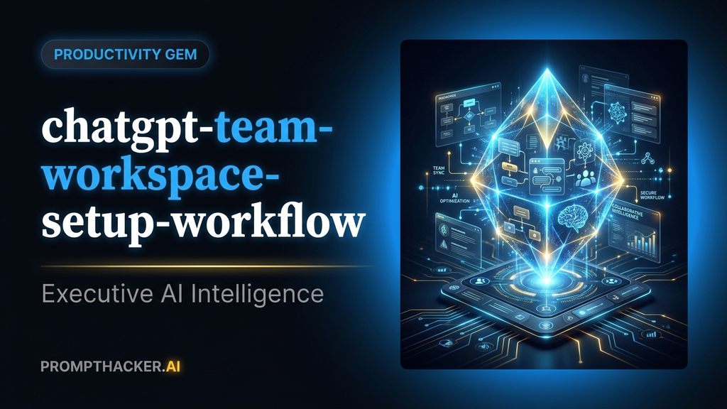 chatgpt team workspace setup workflow