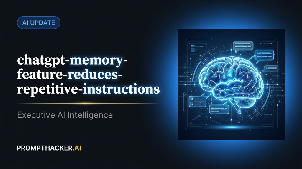 chatgpt memory feature reduces repetitive instructions