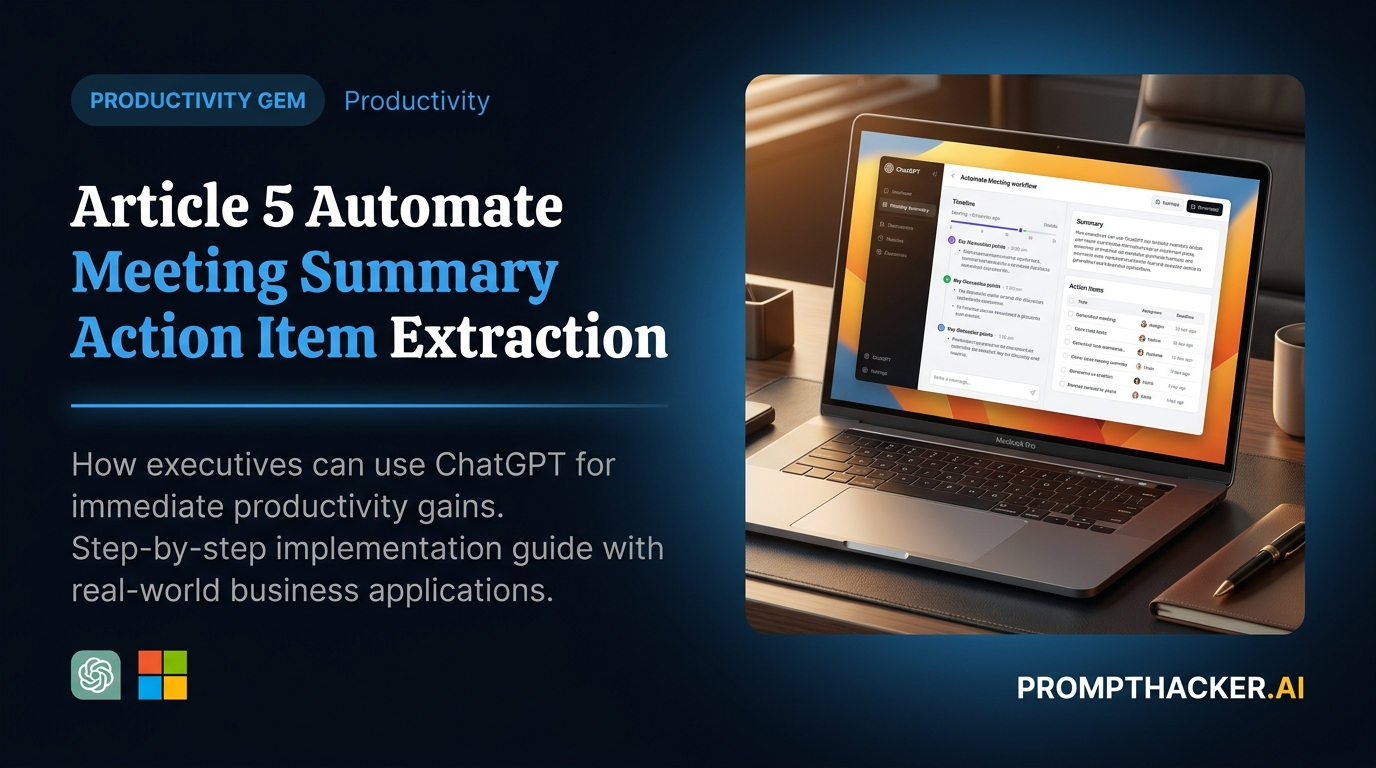 automate meeting summary action item extraction