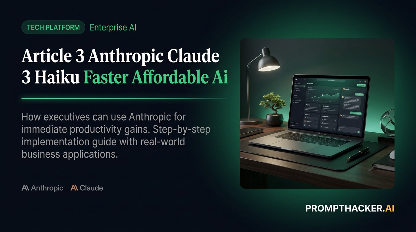 anthropic claude 3 haiku faster affordable ai
