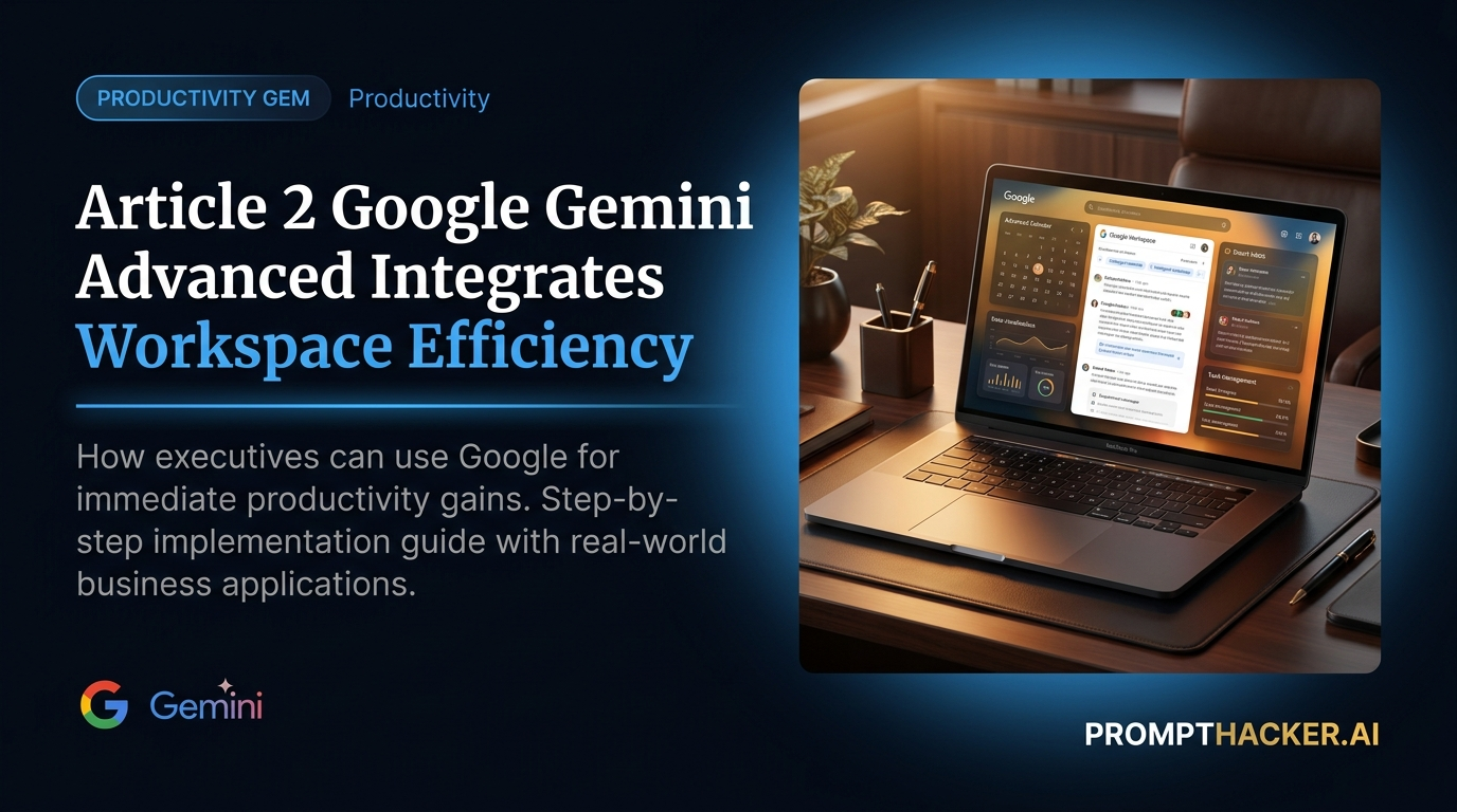 google gemini advanced integrates workspace efficiency
