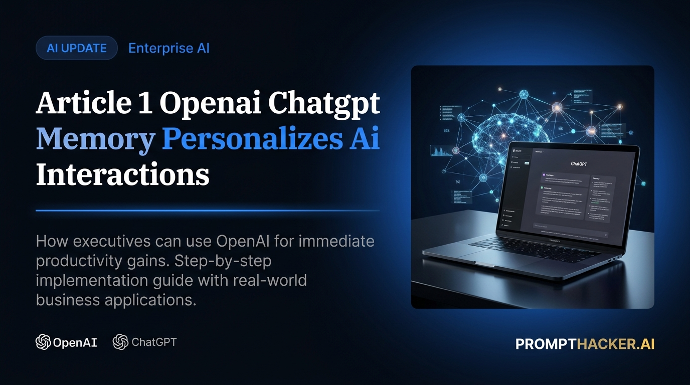 openai chatgpt memory personalizes ai interactions