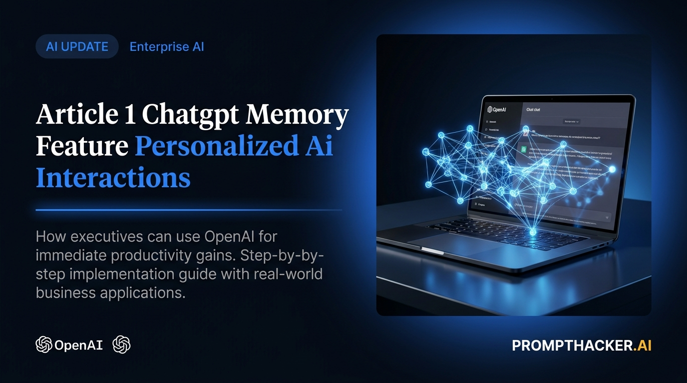 chatgpt memory feature personalized ai interactions