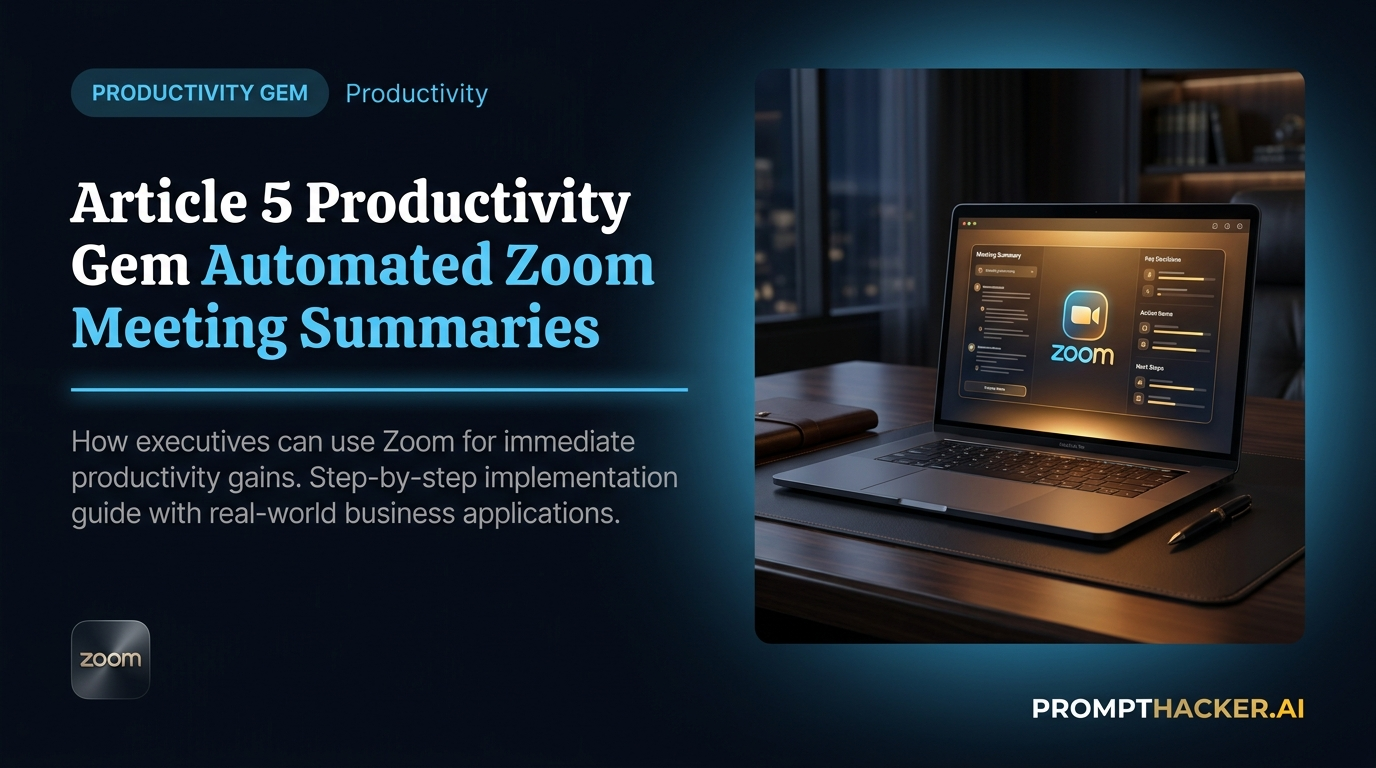 productivity gem automated zoom meeting summaries