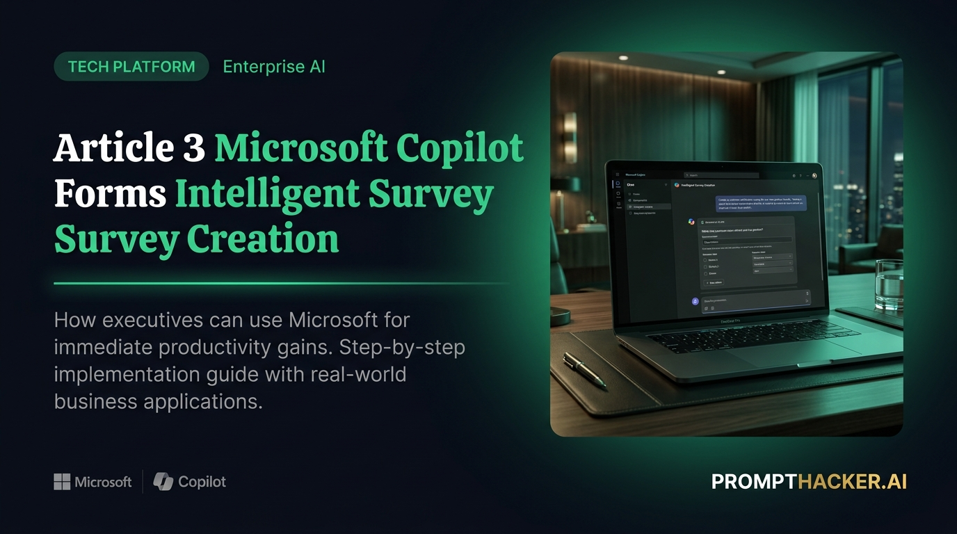 microsoft copilot forms intelligent survey creation