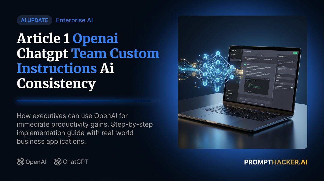openai chatgpt team custom instructions ai consistency