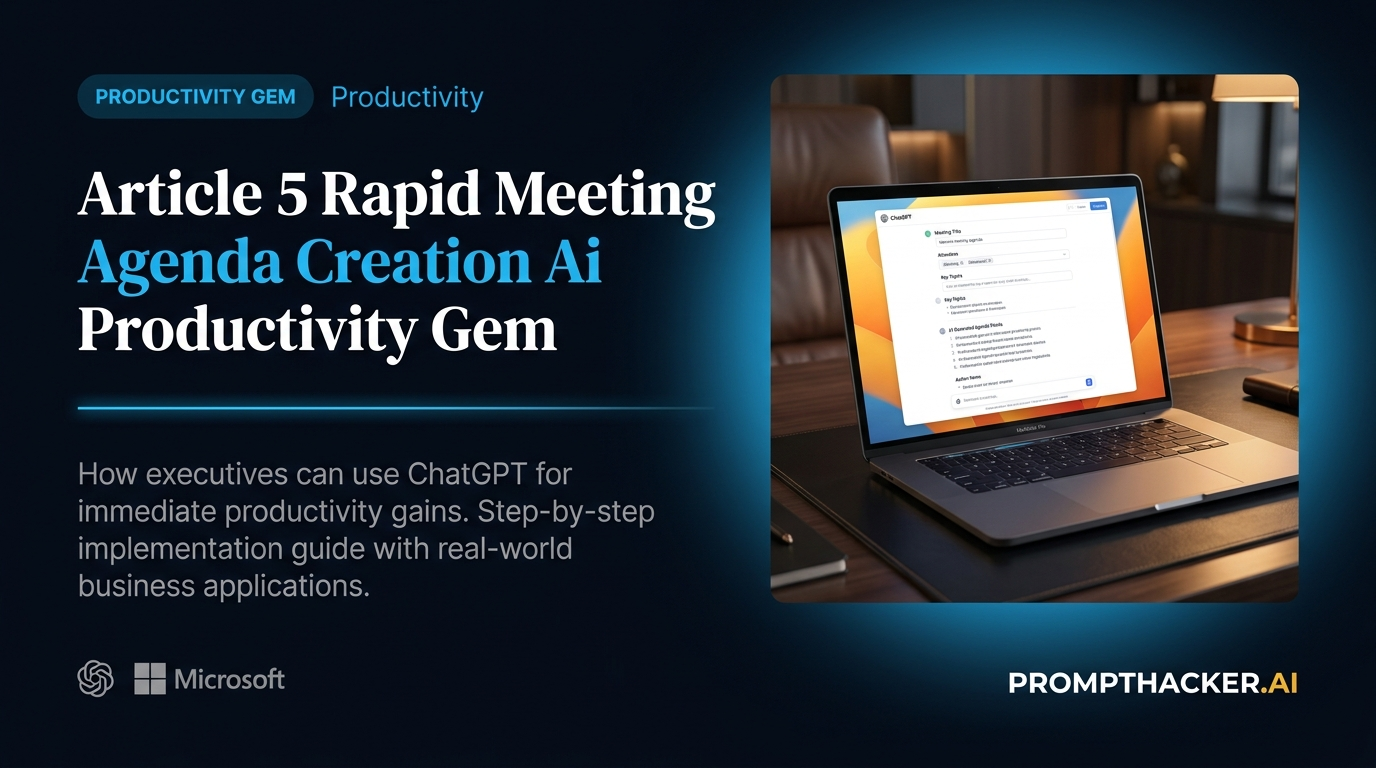 rapid meeting agenda creation ai productivity gem