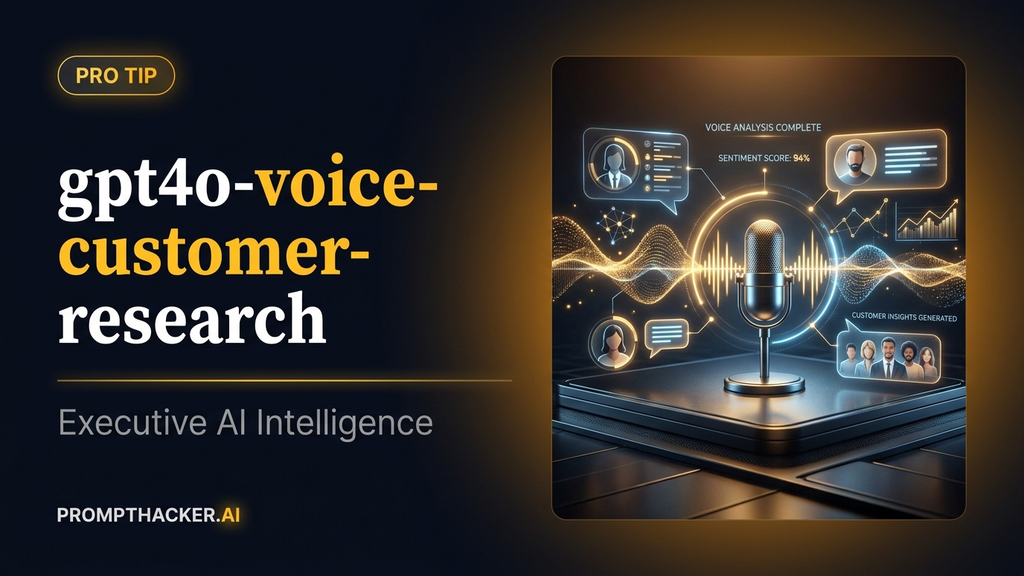 gpt4o voice customer research