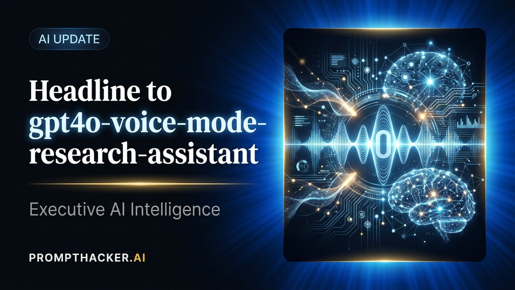 gpt4o voice mode research assistant