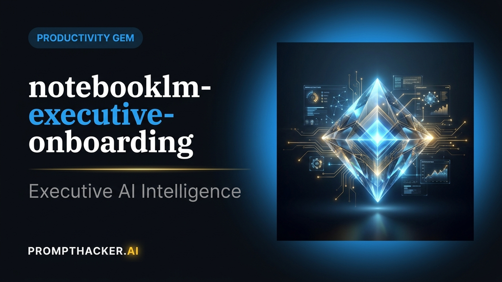 notebooklm executive onboarding