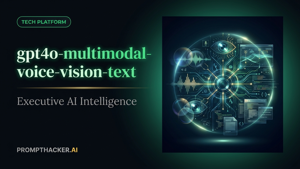 gpt4o multimodal voice vision text