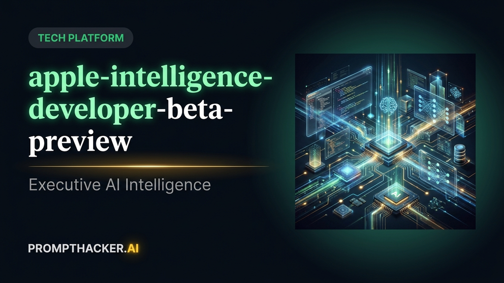 apple intelligence developer beta preview