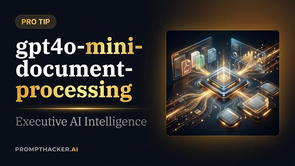 gpt4o mini document processing