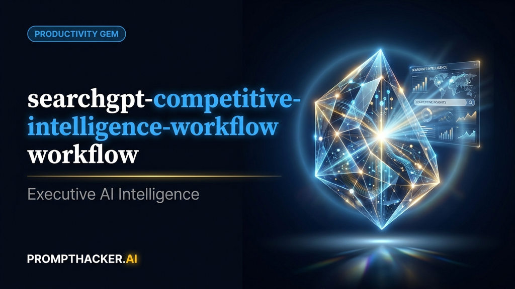 searchgpt competitive intelligence workflow