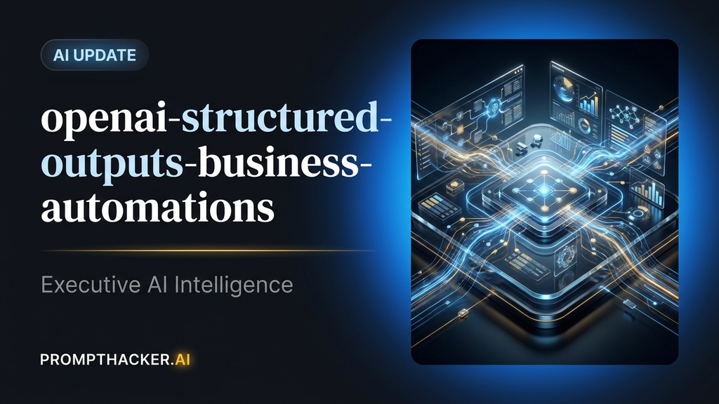 openai structured outputs business automations