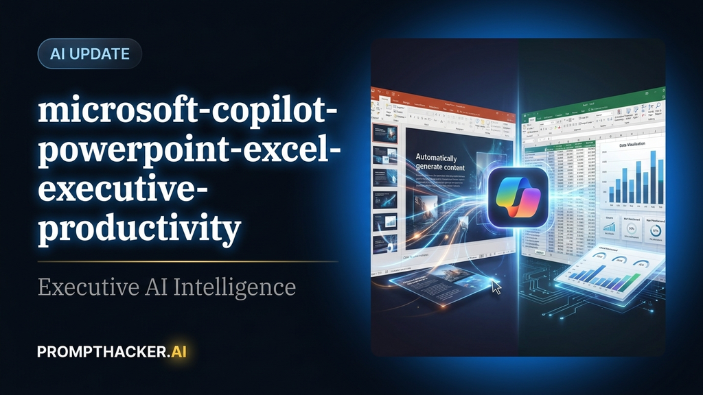 microsoft copilot powerpoint excel executive productivity