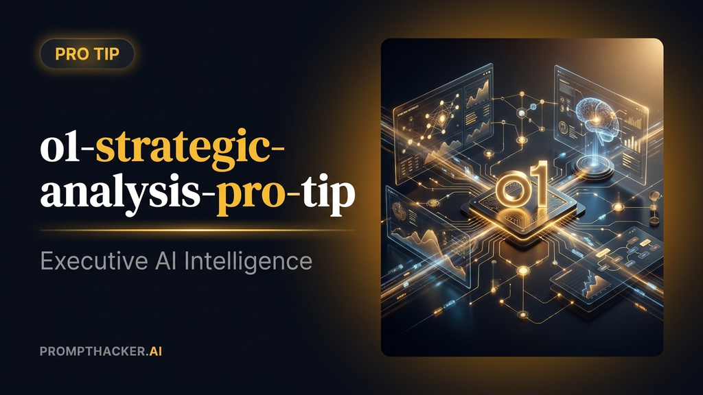 o1 strategic analysis pro tip