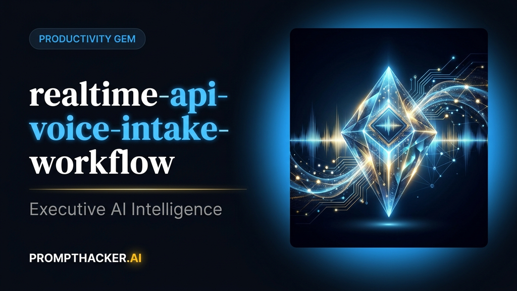 realtime api voice intake workflow