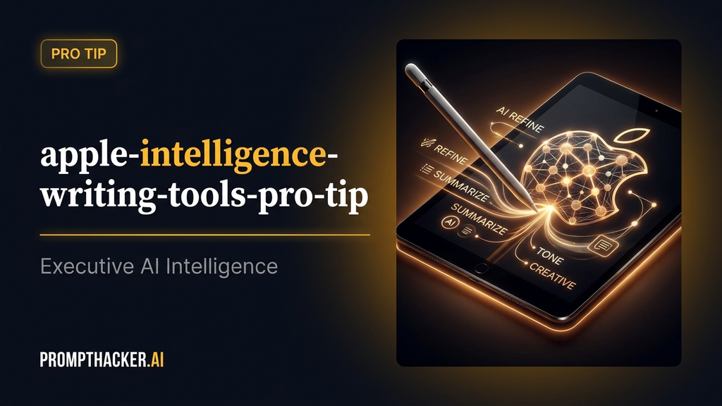 apple intelligence writing tools pro tip
